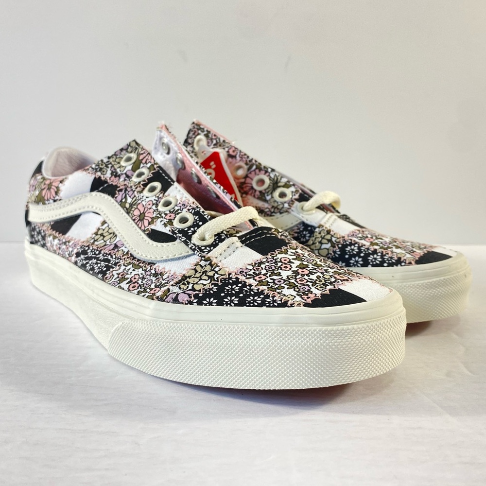 Vans Old Skool Patchwork Floral Marshmallow Sneakers